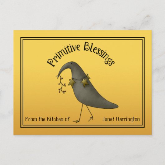 カウ初期のズレシピカード ポストカード (正面)