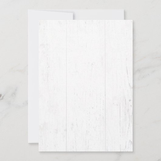 カウ素朴スカルボホフローラホワイト引っ越し祝いパーティー 招待状 (裏面)