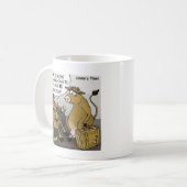 カウ+ブル+離婚+面白い+漫画+ギフト+Tシャツ コーヒーマグカップ (正面左)