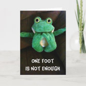 カエおっちょこちょいのルの誕生日賛辞 カード (正面)