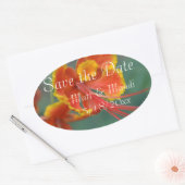 カエアルピニア 楕円形シール (封筒)