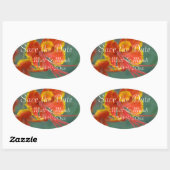 カエアルピニア 楕円形シール (シート)