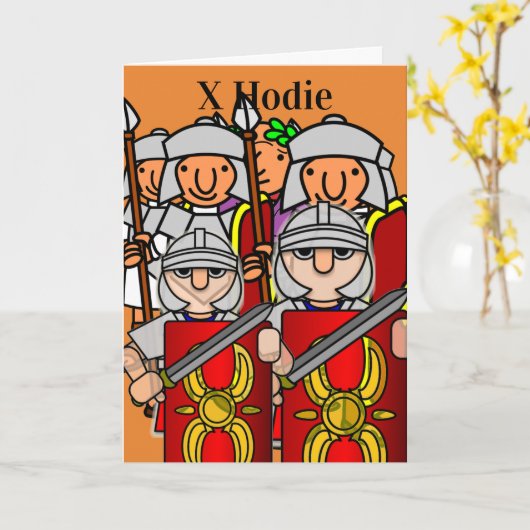 カエサルと彼の誕生日から幸せな10th カード (黄色い花)