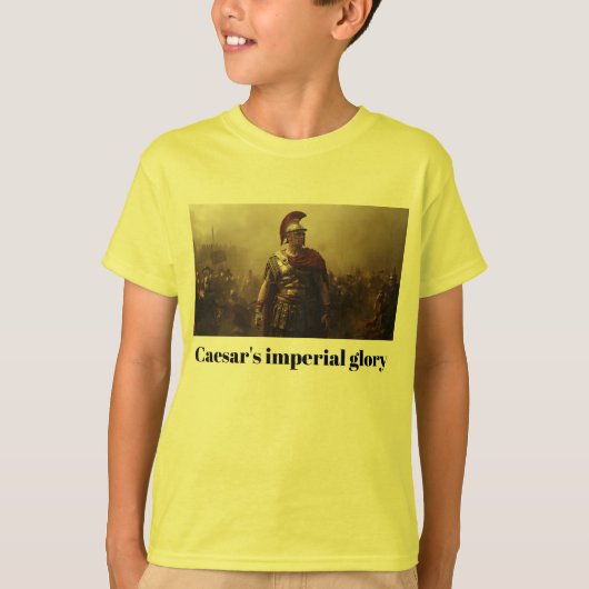 カエサル帝国の栄光イエロー Tシャツ (正面)