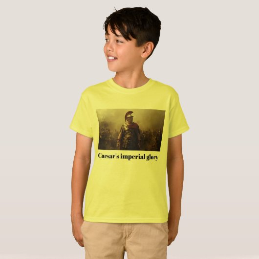 カエサル帝国の栄光イエロー Tシャツ (正面フル)