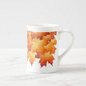 カエデのカップルの骨中国マグカップ ボーンチャイナマグカップ (右)