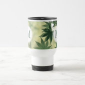 カエデの光を通る葉自然モノグラム トラベルマグ (中央)