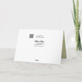 カエデの木の(鳥)ショウジョウコウカンチョウは大事な行事をカスタマイズ カード (裏面)