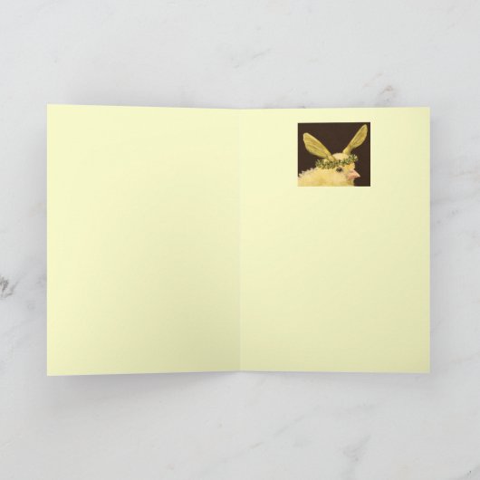 カエデの種の帽子のカードで覗く カード (内部)