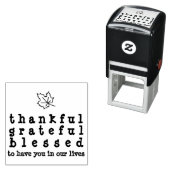 カエデの葉に感謝の感謝の感謝祭賛美を贈る セルフインキングスタンプ (インサイチュ)