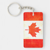 カエデの葉のカナダの旗のkeychain キーホルダー (正面)