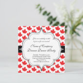 カエデの葉のカナダカナダの日の国の象徴 招待状 (スタンド正面)