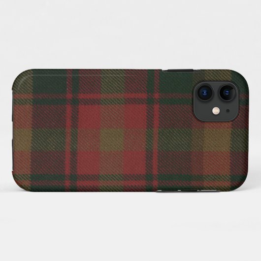 カエデの葉のタータンチェックのiPhone 5のやっとそこに場合 Case-Mate iPhoneケース (裏面(横))