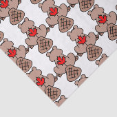 カエデの葉のビーバーのティッシュペーパー 薄葉紙 (詳細)