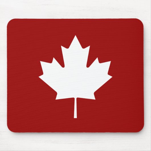 カエデの葉のピクトグラムのマウスパッド マウスパッド (正面)