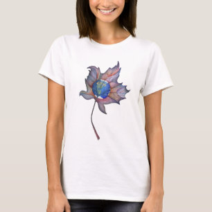 カエデの葉のワイシャツの世界 Tシャツ