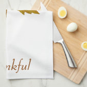 カエデの葉の植物水の色感謝色 キッチンタオル (四つ折り)