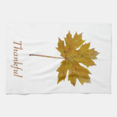 カエデの葉の植物水の色感謝色 キッチンタオル (横)