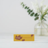 カエデの葉の細いカード スキニー名刺 (スタンド正面)