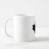 カエデの葉の黒Transp博物館のZazzleのギフト コーヒーマグカップ (左)