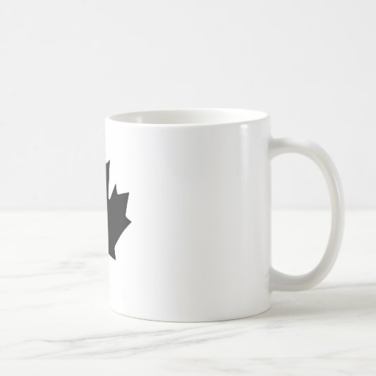 カエデの葉の黒Transp博物館のZazzleのギフト コーヒーマグカップ (右)