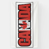 カエデの葉を持つカナダのバナー 横断幕 (縦)