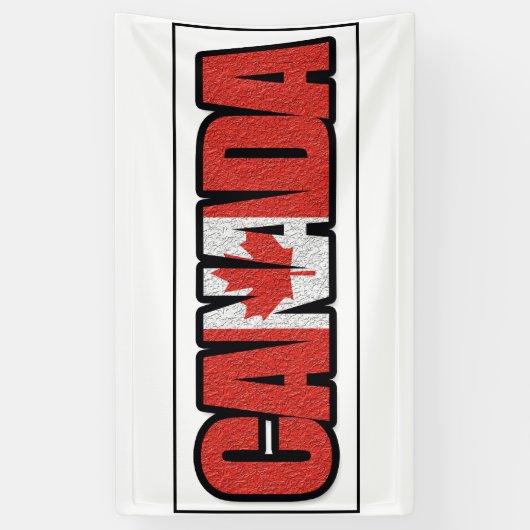 カエデの葉を持つカナダのバナー 横断幕 (縦)