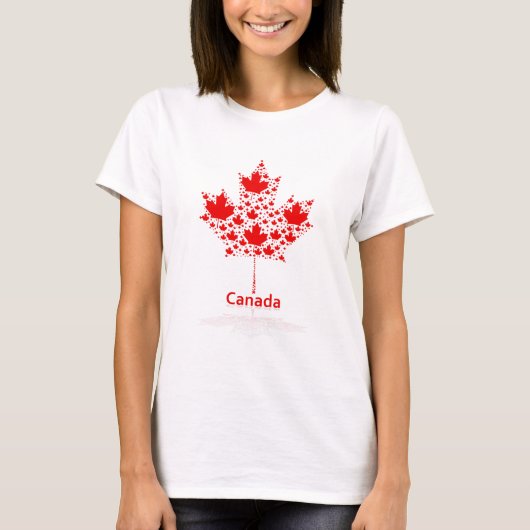 カエデの葉カナダ Tシャツ (正面)