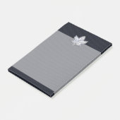 カエデの葉カーボン繊維のプリントのようなクロム ポストイット (アングル)