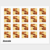 カエデの葉ステッカー スクエアシール (シート)