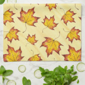 カエデの葉 キッチンタオル (折り畳み)