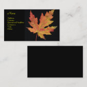 カエデの葉 名刺 (正面/裏面)