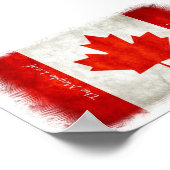 カエデの葉 – L'Unifolieカナダ国旗のポスター ポスター (角)