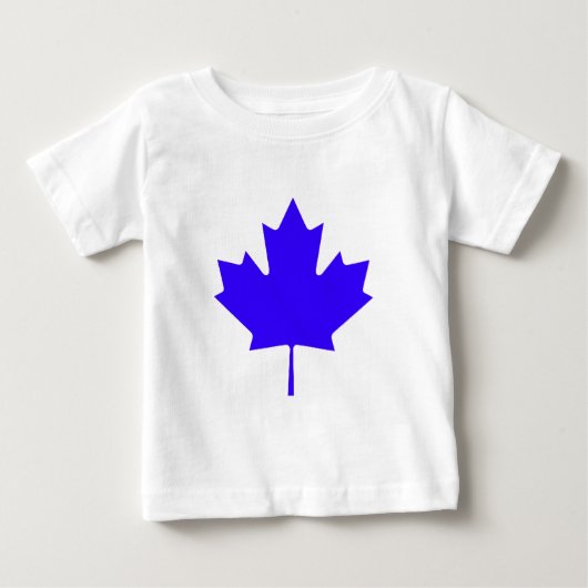 カエデの葉BlueTransp博物館のZazzleのギフト ベビーTシャツ (正面)