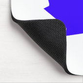 カエデの葉BlueTransp博物館のZazzleのギフト マウスパッド (コーナー)