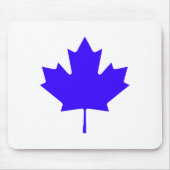 カエデの葉BlueTransp博物館のZazzleのギフト マウスパッド (正面)