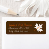 カエデエレガントス葉秋の結婚式茶 ラベル (インサイチュ)