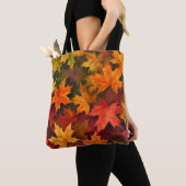 カエデカラフルル離れの金入 トートバッグ (クローズアップ)