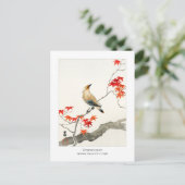 カエデ日本のの疫病の鳥 – 大原小村 –  ポストカード (スタンド正面)