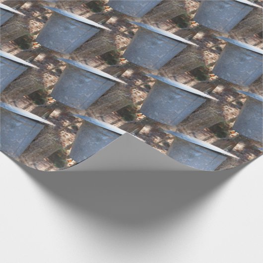 カエデ砂糖樹液バケット自然パターン ラッピングペーパー (角)