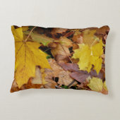 カエデ落ちたル葉イーロー秋自然 アクセントクッション (裏面)