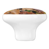 カエデ落ちたル葉イーロー秋自然 セラミックノブ (側面)