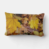 カエデ落ちたル葉イーロー秋自然 ランバークッション (裏面)