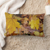 カエデ落ちたル葉イーロー秋自然 ランバークッション (ブランケット)
