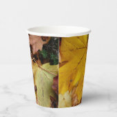 カエデ落ちたル葉イーロー秋自然 紙コップ (右)