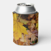 カエデ落ちたル葉イーロー秋自然 缶クーラー (缶裏面)