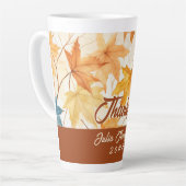 カエデ葉ル感謝祭ブランチディナー カフェラテマグ (左アングル)