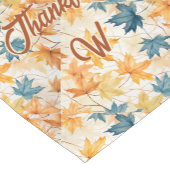 カエデ葉ル感謝祭ブランチディナー ショートテーブルランナー (コーナー)