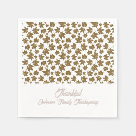 カエデ葉ル感謝祭ブランチディナー スタンダードカクテルナプキン