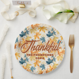 カエデ葉ル感謝祭ブランチディナー ペーパープレート